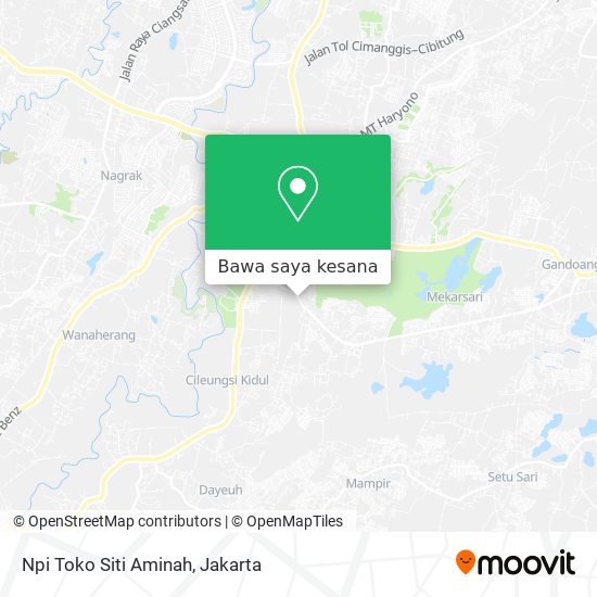 Peta Npi Toko Siti Aminah