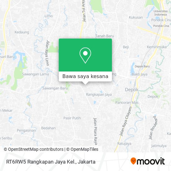 Peta RT6RW5 Rangkapan Jaya Kel.