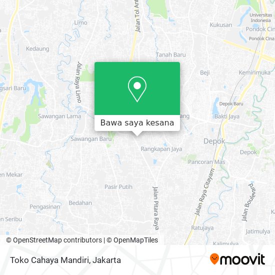 Peta Toko Cahaya Mandiri