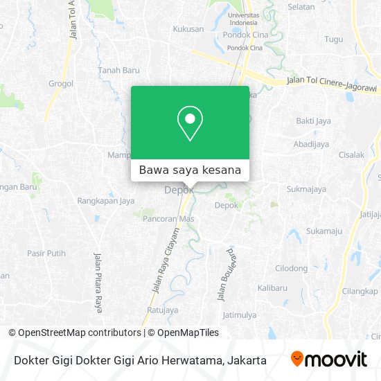Peta Dokter Gigi Dokter Gigi Ario Herwatama