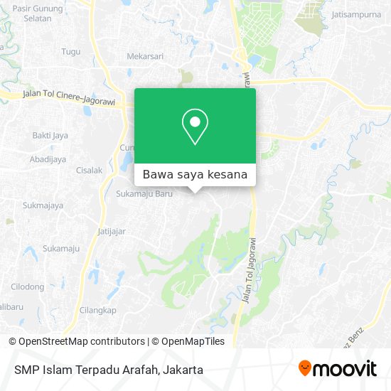 Peta SMP Islam Terpadu Arafah