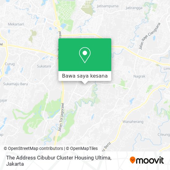 Peta The Address Cibubur Cluster Housing Ultima