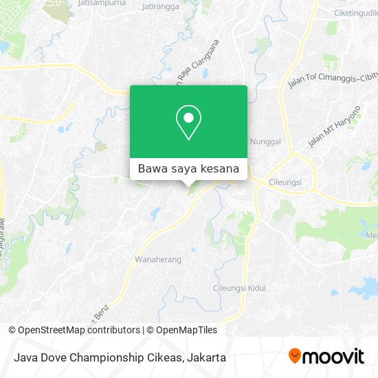 Peta Java Dove Championship Cikeas