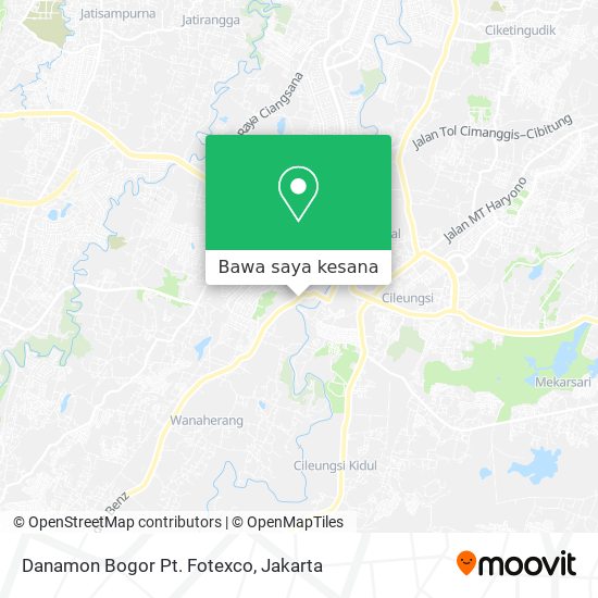 Peta Danamon Bogor Pt. Fotexco