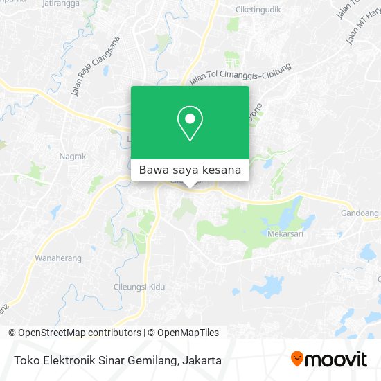 Peta Toko Elektronik Sinar Gemilang