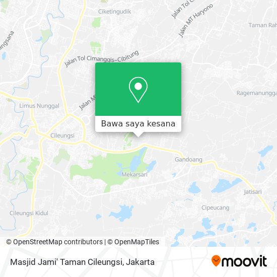 Peta Masjid Jami' Taman Cileungsi