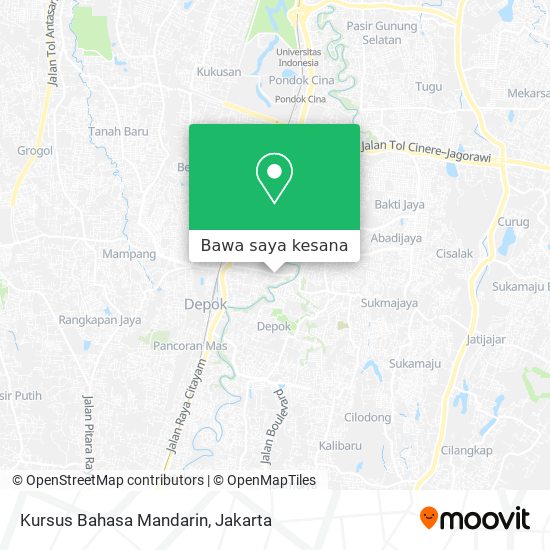 Peta Kursus Bahasa Mandarin
