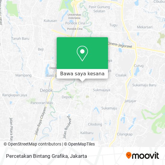 Peta Percetakan Bintang Grafika