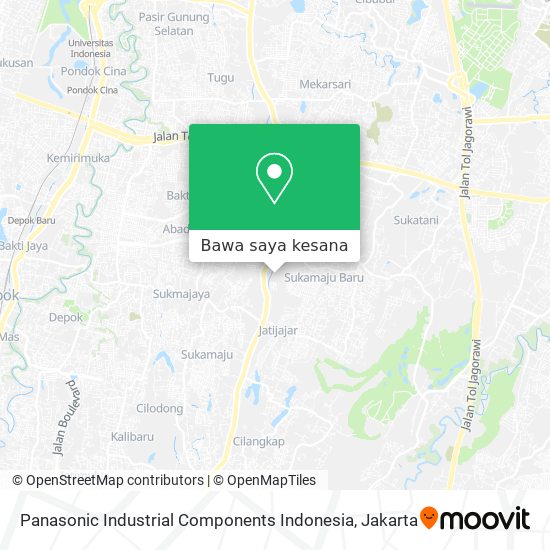 Peta Panasonic Industrial Components Indonesia