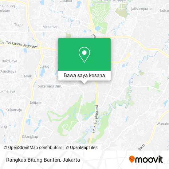 Peta Rangkas Bitung Banten