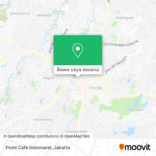 Peta Point Cafe Indomaret