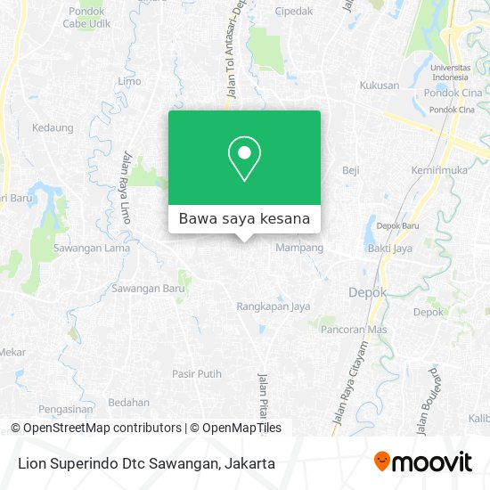 Peta Lion Superindo Dtc Sawangan