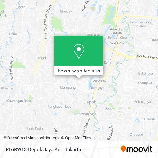 Peta RT6RW13 Depok Jaya Kel.