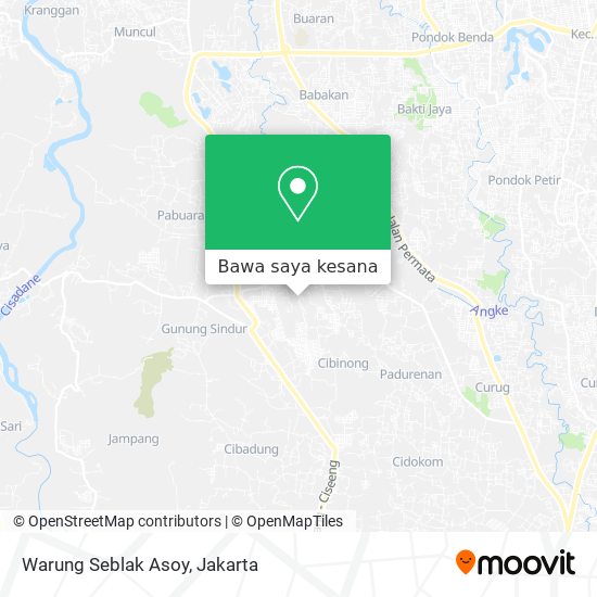 Peta Warung Seblak Asoy