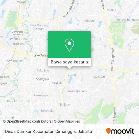Peta Dinas Damkar Kecamatan Cimanggis