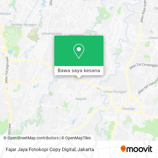 Peta Fajar Jaya Fotokopi Copy Digital