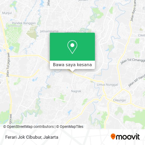 Peta Ferari Jok Cibubur