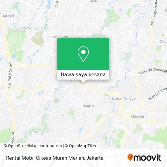 Peta Rental Mobil Cikeas Murah Meriah