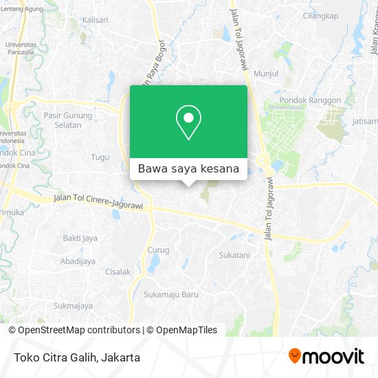 Peta Toko Citra Galih