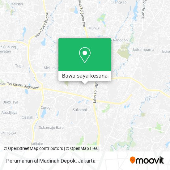 Peta Perumahan al Madinah Depok
