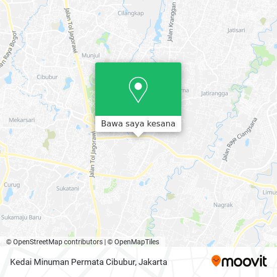 Peta Kedai Minuman Permata Cibubur