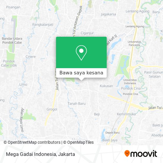 Peta Mega Gadai Indonesia