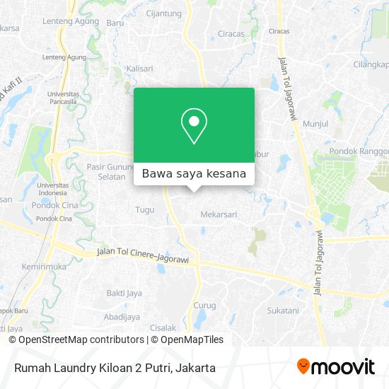 Peta Rumah Laundry Kiloan 2 Putri