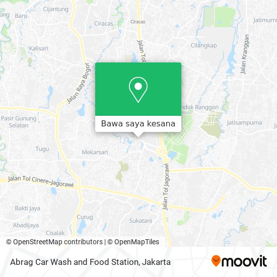 Peta Abrag Car Wash and Food Station