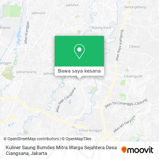 Peta Kuliner Saung Bumdes Mitra Warga Sejahtera Desa Ciangsana