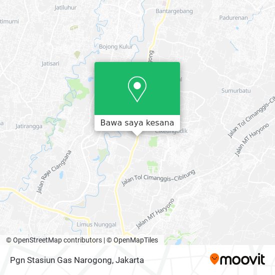 Peta Pgn Stasiun Gas Narogong