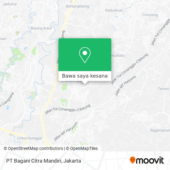 Peta PT Bagani Citra Mandiri