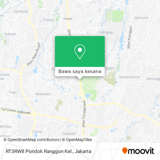 Peta RT3RW8 Pondok Ranggon Kel.
