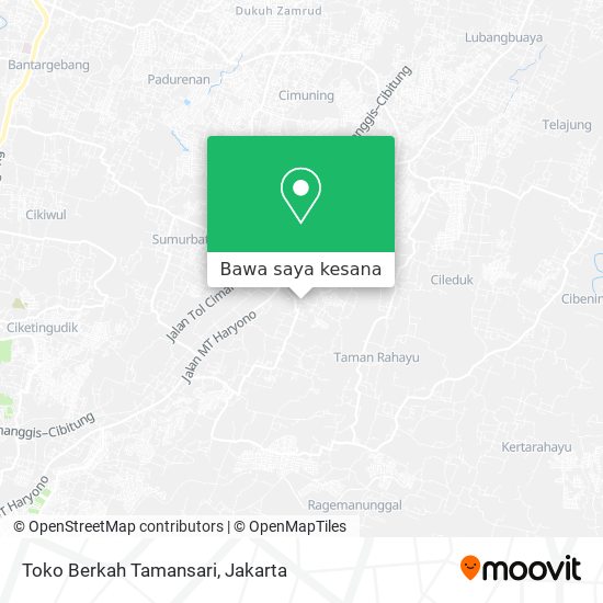 Peta Toko Berkah Tamansari