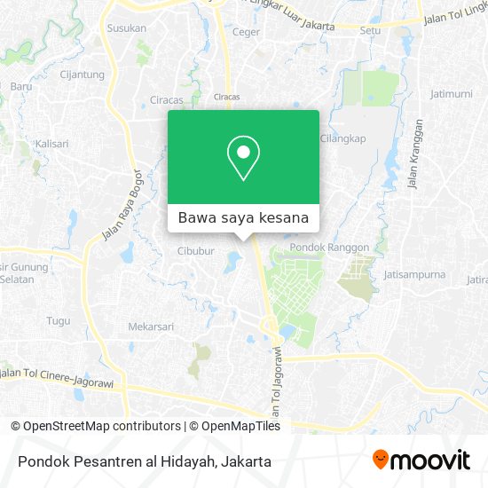 Peta Pondok Pesantren al Hidayah