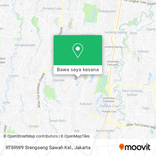 Peta RT8RW9 Srengseng Sawah Kel.