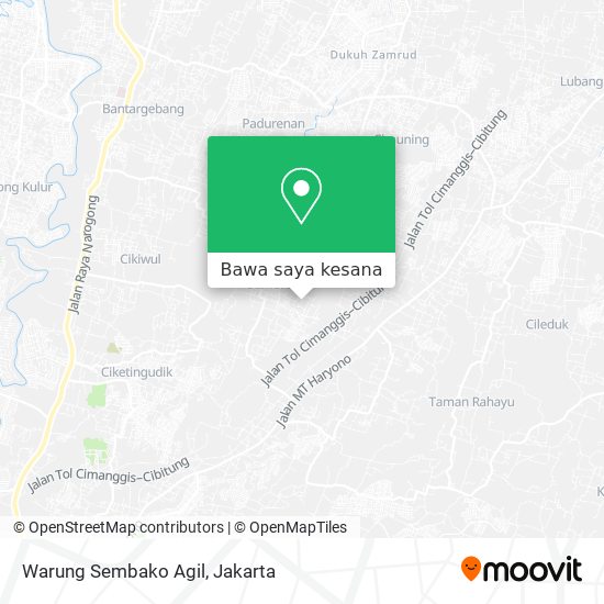 Peta Warung Sembako Agil