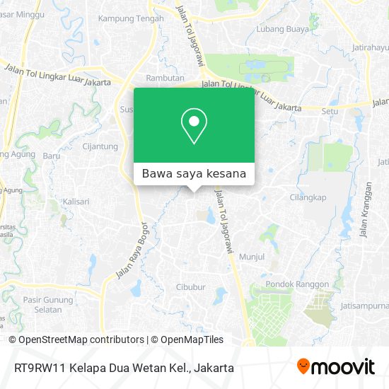 Peta RT9RW11 Kelapa Dua Wetan Kel.
