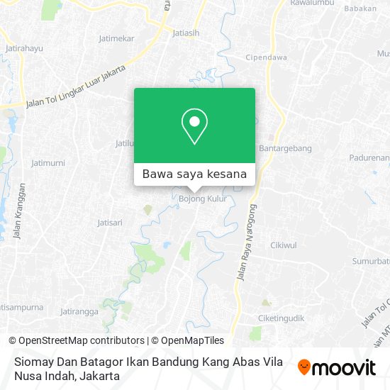 Peta Siomay Dan Batagor Ikan Bandung Kang Abas Vila Nusa Indah