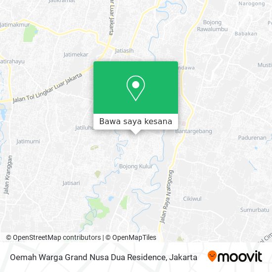 Peta Oemah Warga Grand Nusa Dua Residence