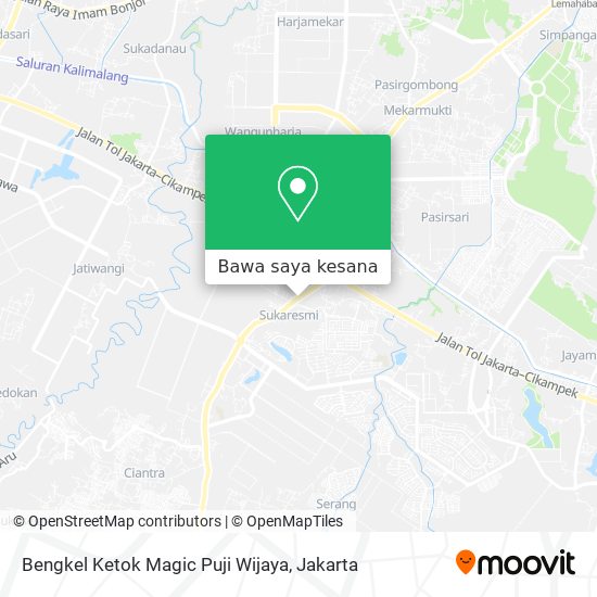 Peta Bengkel Ketok Magic Puji Wijaya