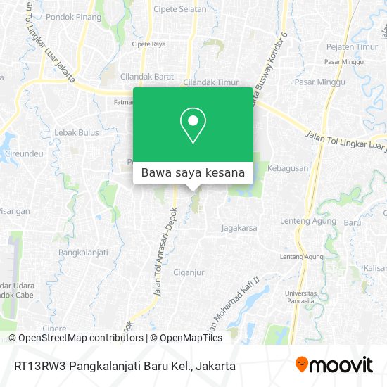 Peta RT13RW3 Pangkalanjati Baru Kel.