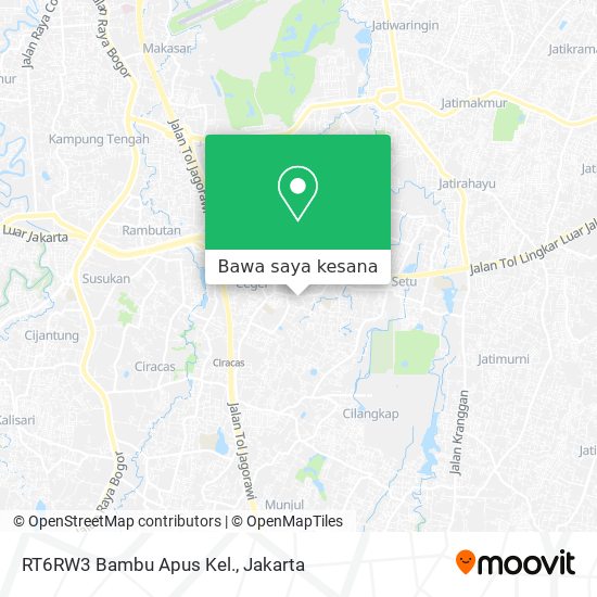 Peta RT6RW3 Bambu Apus Kel.