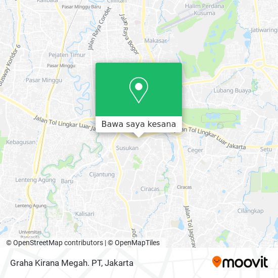 Peta Graha Kirana Megah. PT