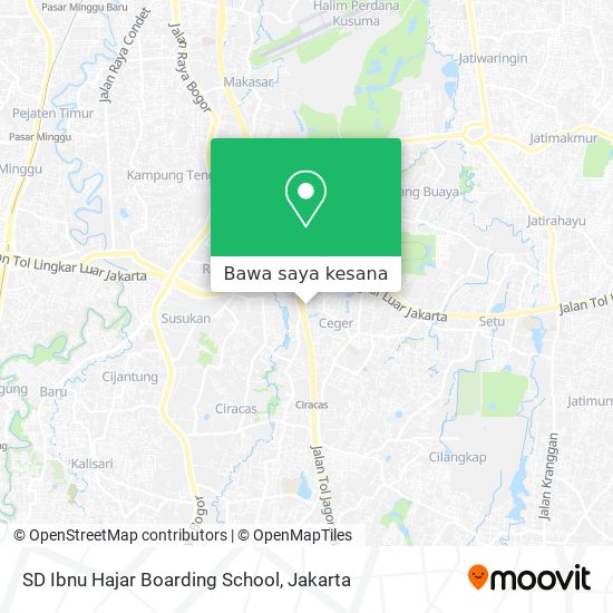 Peta SD Ibnu Hajar Boarding School
