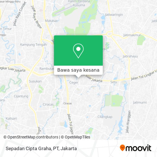 Peta Sepadan Cipta Graha, PT