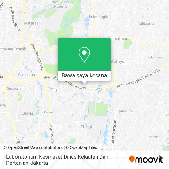 Peta Laboratorium Kesmavet Dinas Kelautan Dan Pertanian