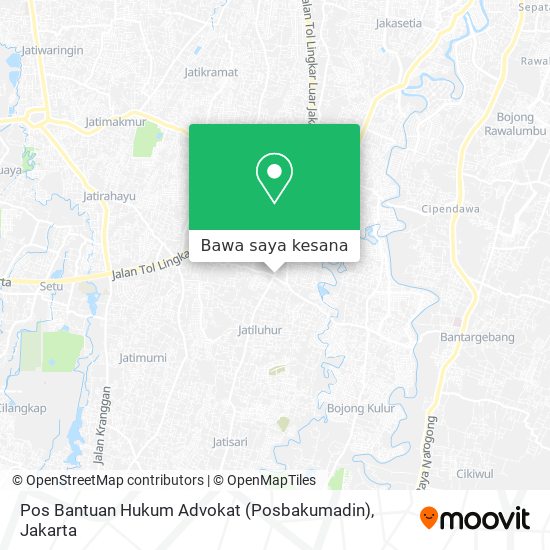 Peta Pos Bantuan Hukum Advokat (Posbakumadin)