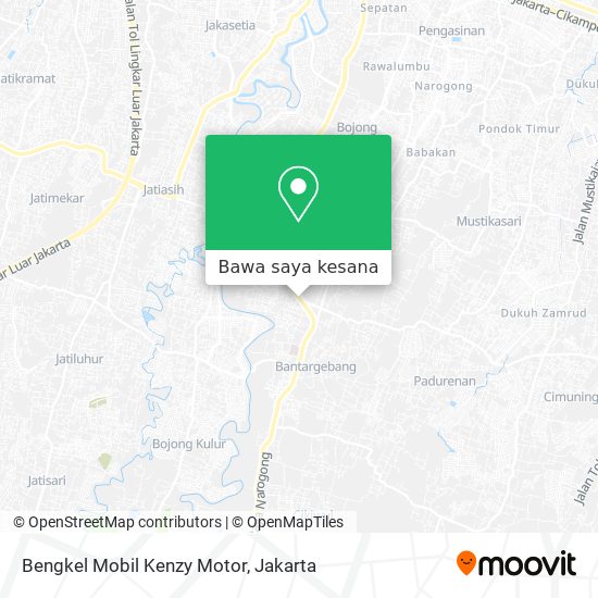 Peta Bengkel Mobil Kenzy Motor