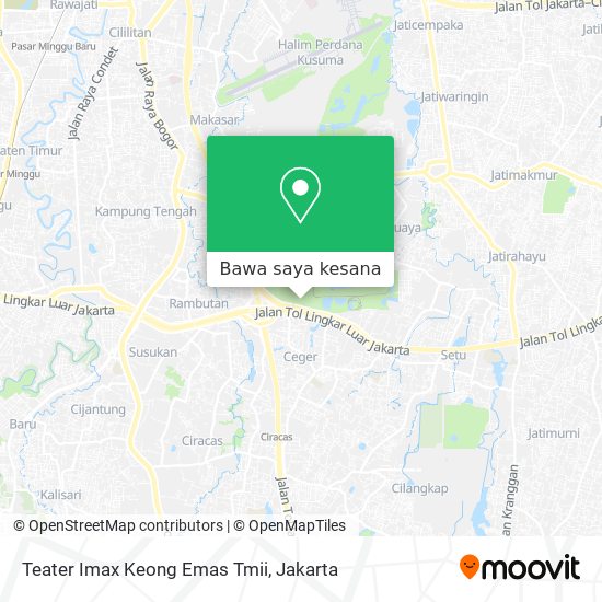 Peta Teater Imax Keong Emas Tmii