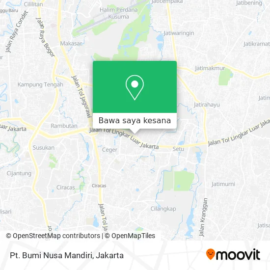 Peta Pt. Bumi Nusa Mandiri